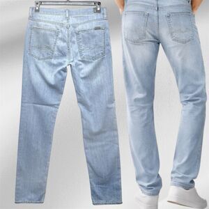 7 For All Mankind Slimmy Men's W32 L33 Stretch Lightweight Denim Jeans